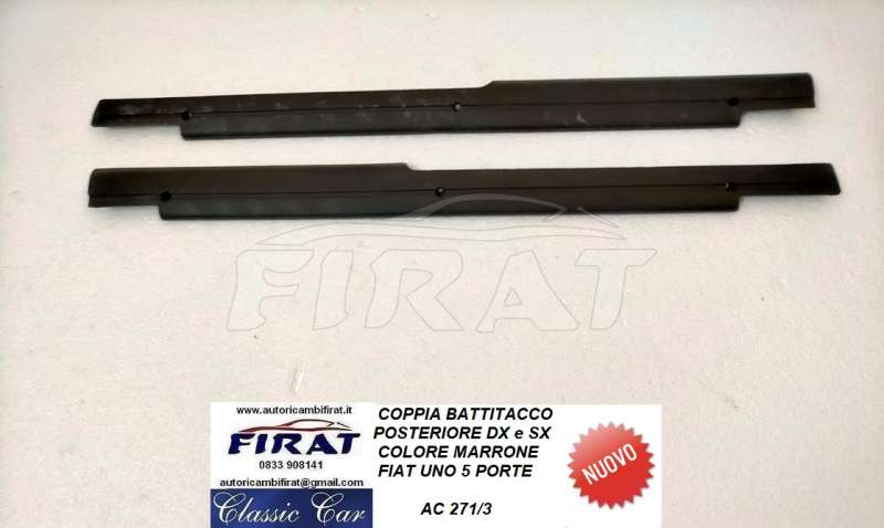 BATTITACCO FIAT UNO 5 PORTE POST.DX E SX MARRONE